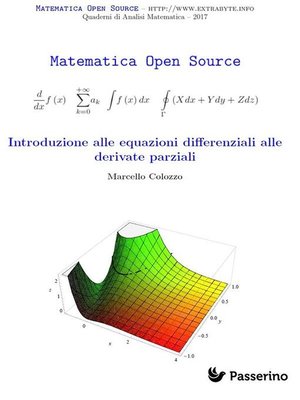 cover image of Introduzione alle equazioni differenziali alle derivate parziali